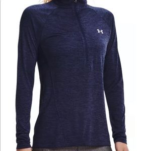 Under Armour Women's Tech Twist-Print Half Zip Long Sleeve Shirt
